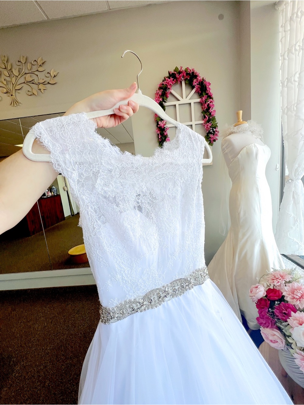 Stella York Pure White Princess Ballgown Wedding Dress - Professionally Cleaned